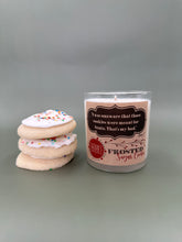 Load image into Gallery viewer, Frosted Sugar Cookie 9oz Soy Candle -- &quot;I was unaware that those cookies were meant for Santa.&quot;
