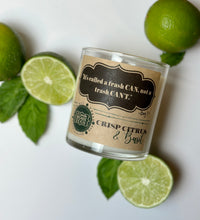 Load image into Gallery viewer, Crisp Citrus and Basil 9oz Candle -- &quot;It&#39;s called a trash CAN, not a trash CAN&#39;T&quot;
